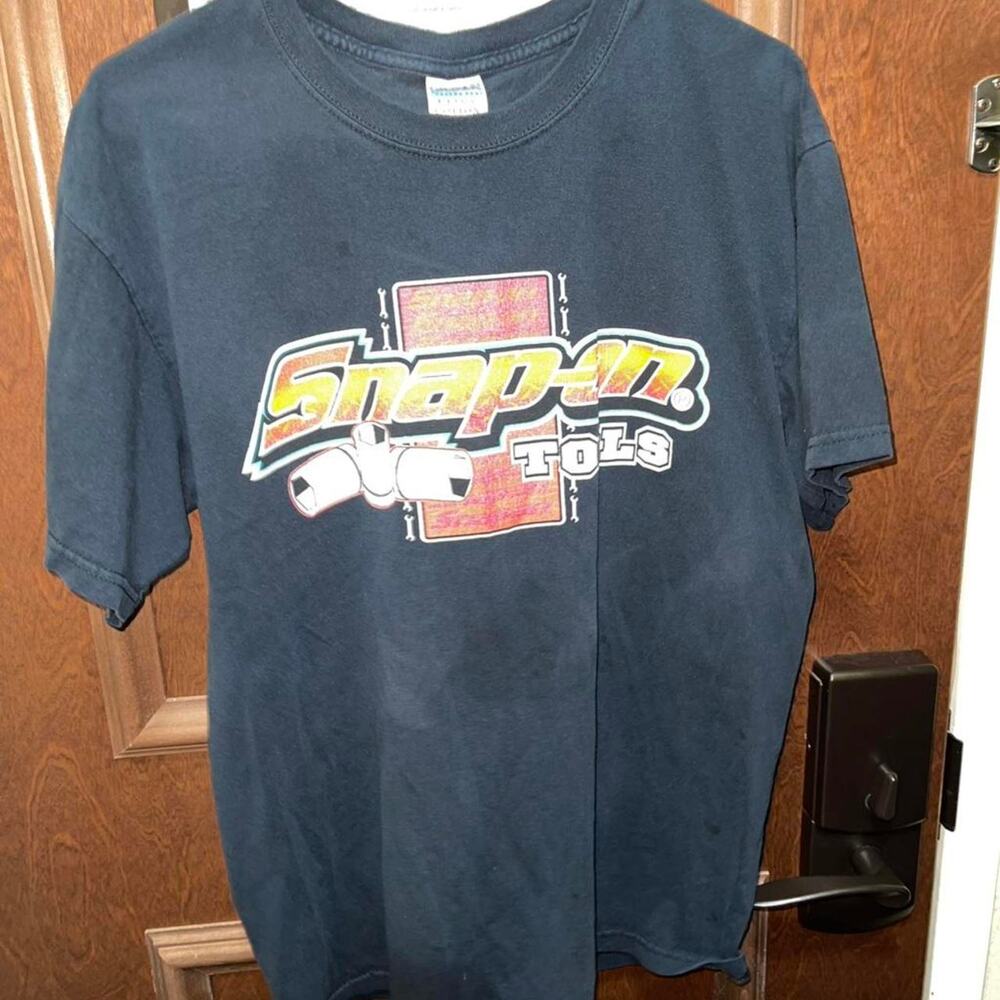 Navy Blue Snap on Tools T-shirt - Size Large